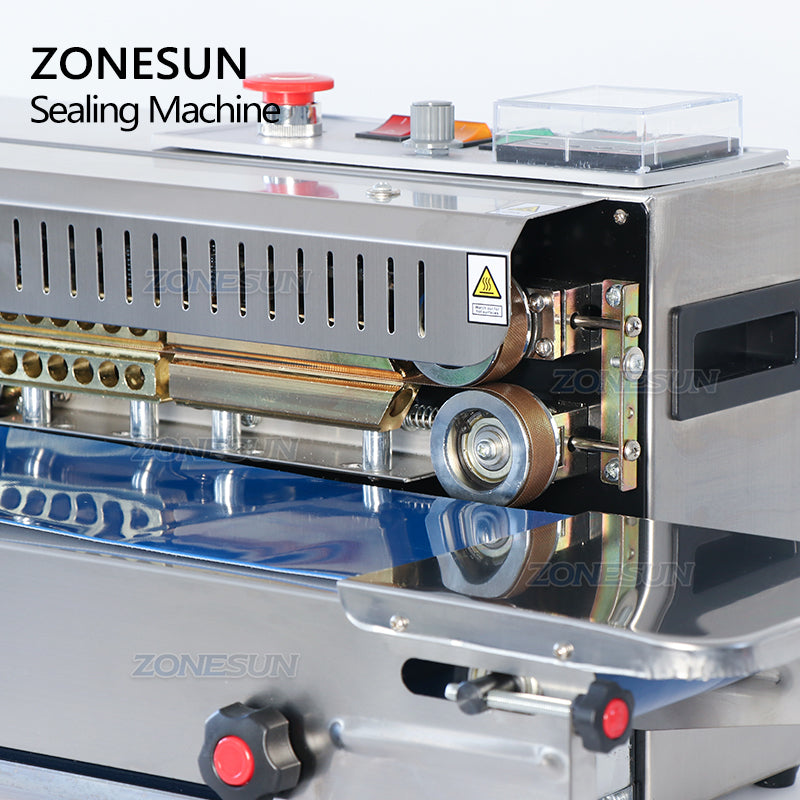 continuous band sealer automatic bag sealing machine 