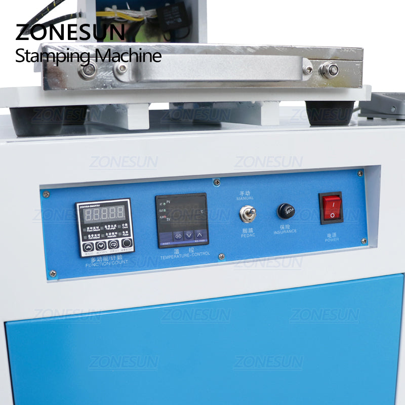 ZONESUN ZY-819C Pneumatic Stamping Machine For Custom Logo Leather Stamping - ZONESUN TECHNOLOGY LIMITED