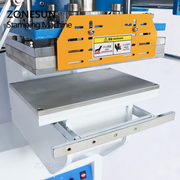 ZONESUN ZY-819SK Pneumatic Stamping Machine For Plastic Case Custom Logo Leather Stamping - ZONESUN TECHNOLOGY LIMITED