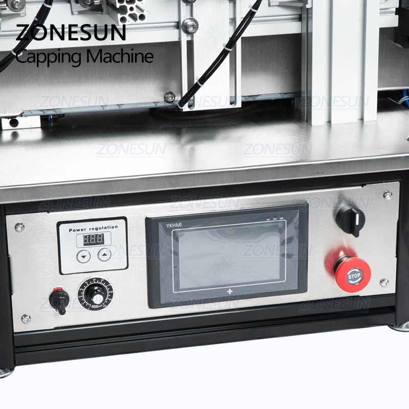 Control panel of Automatic Desktop Bottle Capping Machine