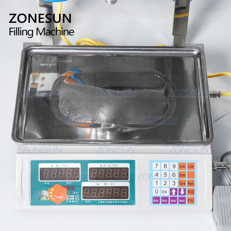 Semi Automatic Paste Weighing Filling Machine
