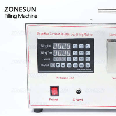 Contral panel of Semi Automatic Magnetic Pump Liquid Filling Machine