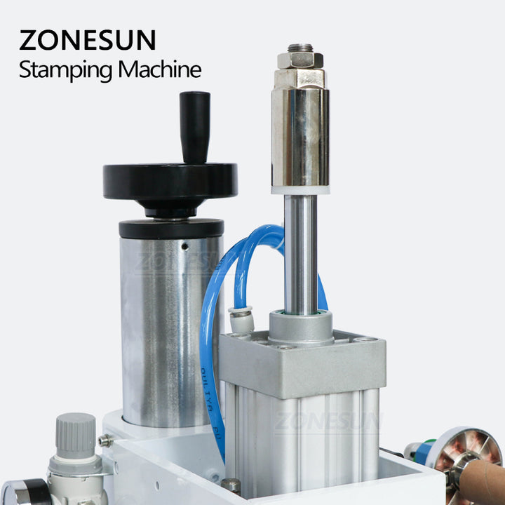 ZONESUN ZY-819H Pneumatic Hot Foil Stamping Machine For Custom Logo Leather Wood Burning - ZONESUN TECHNOLOGY LIMITED