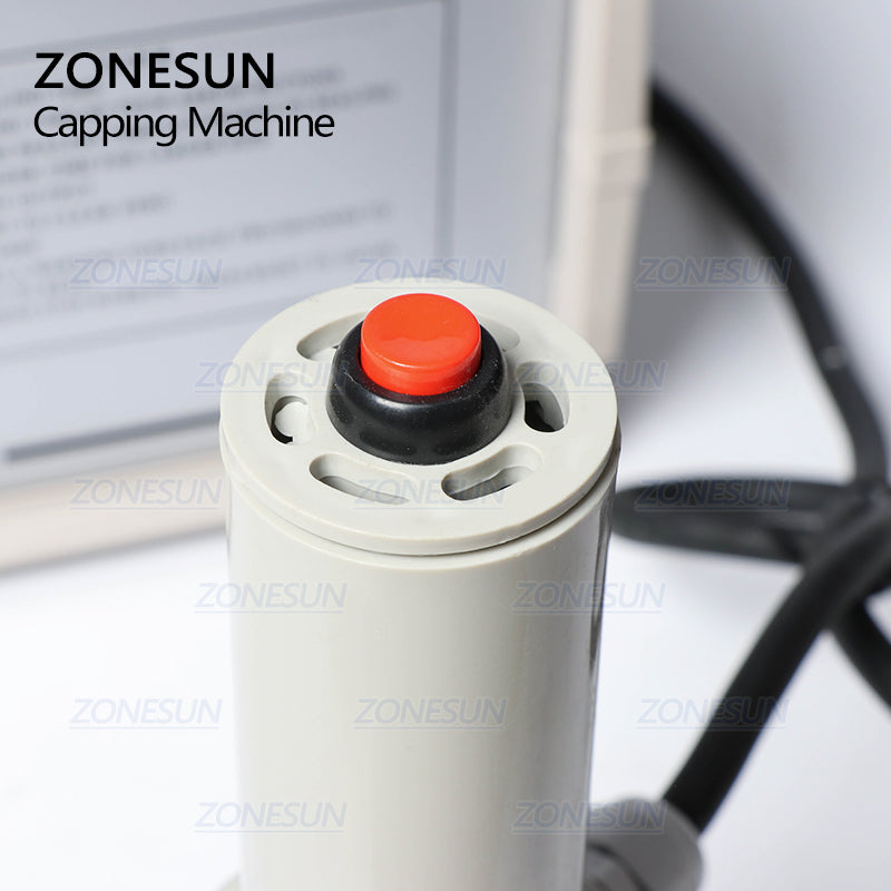 ZONESUN FK-300 Small Diameter Aluminium Foil Film Sealing Machine For Medicine Sharp Pointed Bottle Plastic Dropper Bottle - ZONESUN TECHNOLOGY LIMITED