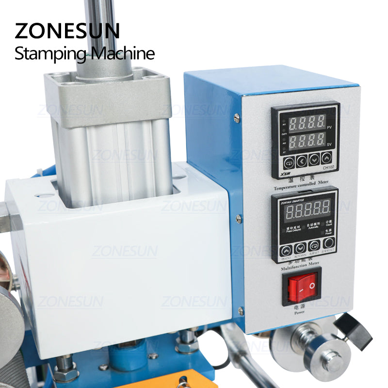 ZONESUN ZS-819A Pneumatic Stamping Machine For Leather Paper Wood - ZONESUN TECHNOLOGY LIMITED