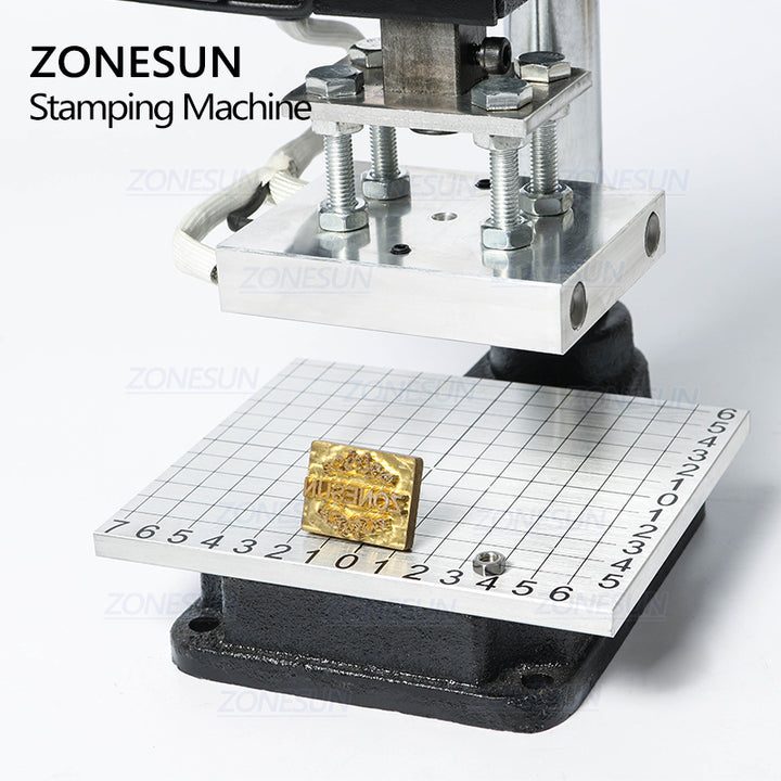 ZONESUN Hot Foil Stamping Machine Manual Bronzing embosser PVC Card leather paper wood embossing stamping branding iron - ZONESUN TECHNOLOGY LIMITED