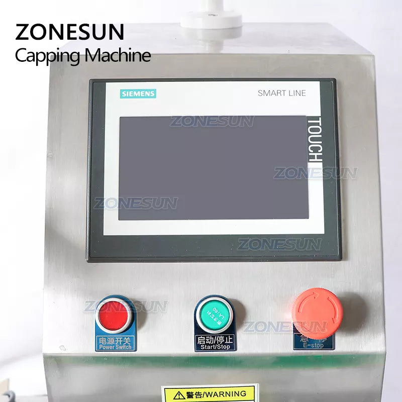 Control Panel of Automatic Trigger Pump Capping Machine