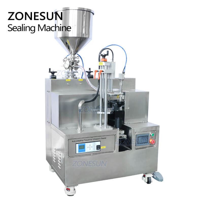 Semi Automatic Tube Filling Sealing Machine