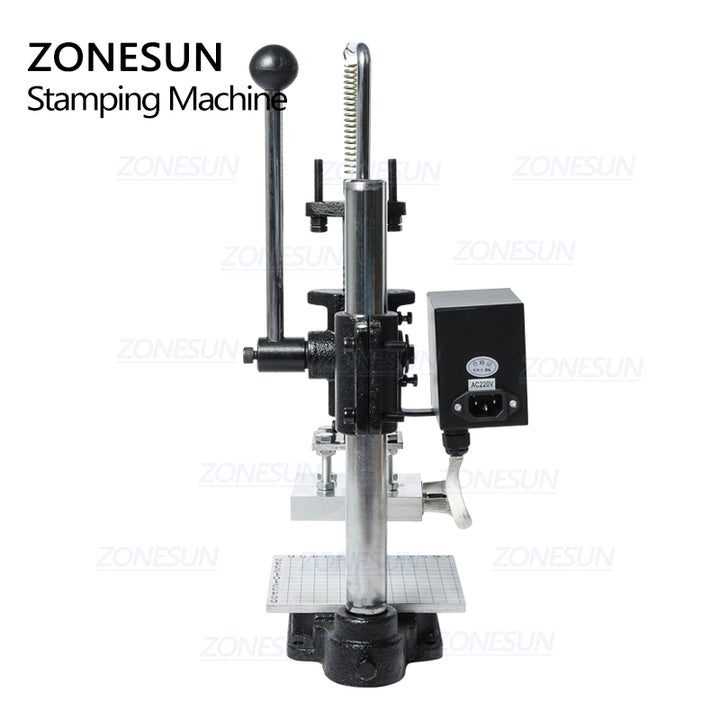 ZONESUN Hot Foil Stamping Machine Manual Bronzing embosser PVC Card leather paper wood embossing stamping branding iron - ZONESUN TECHNOLOGY LIMITED