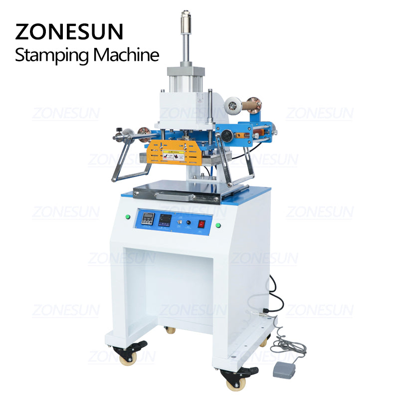 ZY-819D Pneumatic Stamping Machine For Leather Wood Burning Gift Card