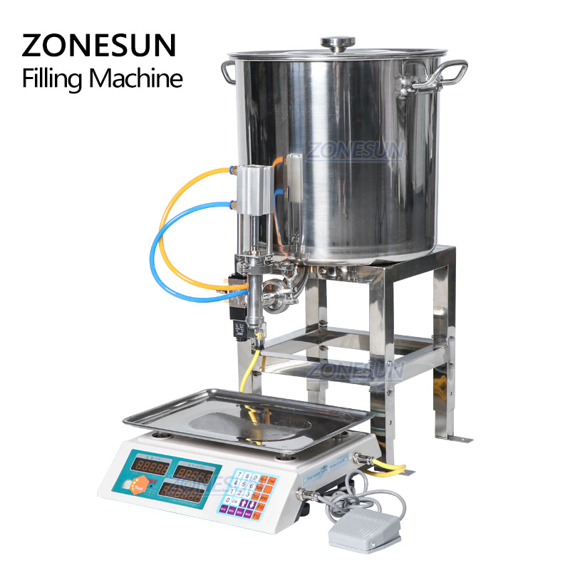 Semi Automatic Paste Weighing Filling Machine