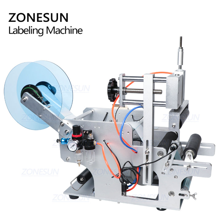 semi-auto round bottle labeling machine