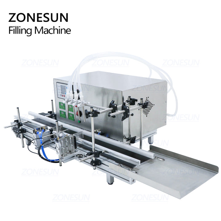 4 heads automatic peristaltic pump liquid filling machine