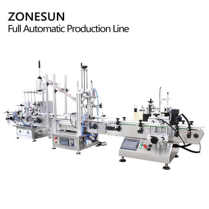 ZS-FAL180C Automatic Desktop Filling Capping And Labeling Machine