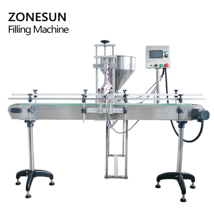  Automatic Paste Filling Machine With Conveyor