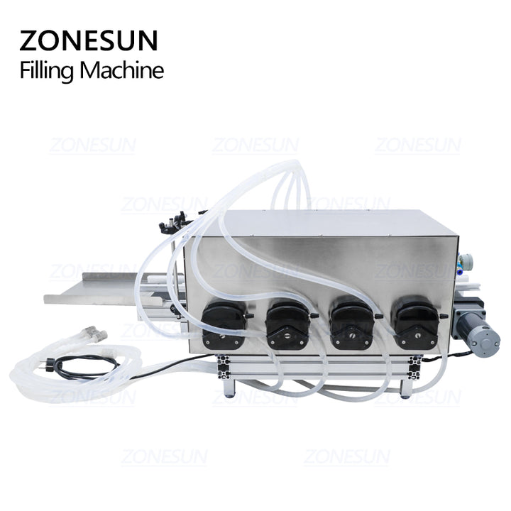 4 heads automatic peristaltic pump liquid filling machine