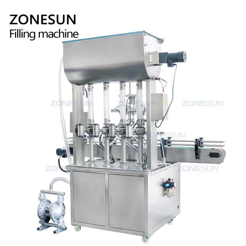 Paste Filling Machine WIth Mixer Heater
