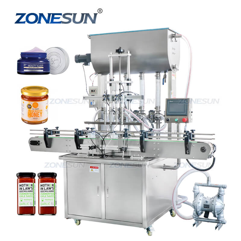 Paste Filling Machine WIth Mixer Heater