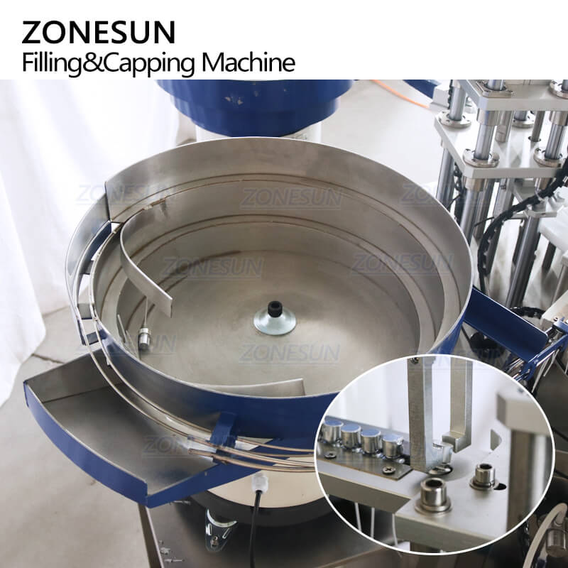 Vibratory Bowl Sorter of Automatic Perfume Bottle Filling Capping Machine
