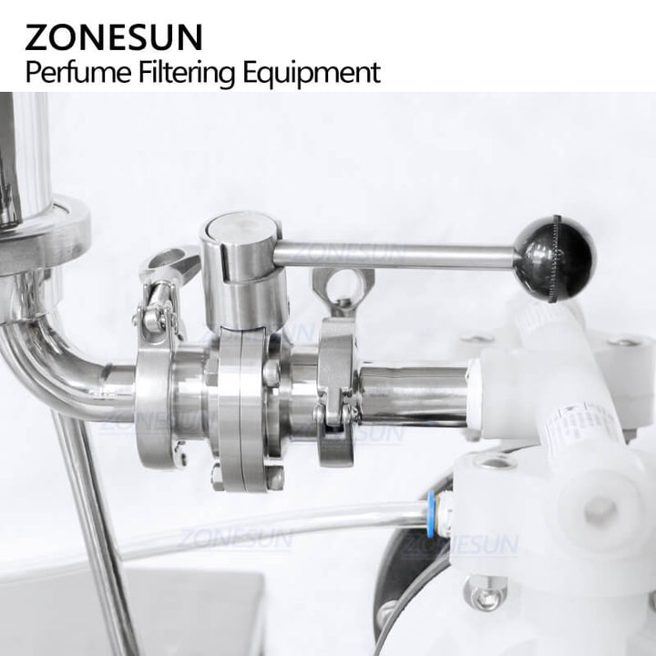 ZS-PF2 Pneumatische Edelstahl-Membranpumpe Kosmetische Parfümfiltermaschine Filterausrüstung für Abfülllinie