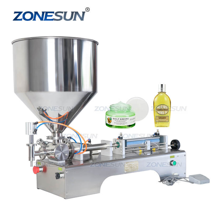 Pneumatic Volumetric Softdrink Filler Oil Water Juice Honey Soap Cream Paste Liquid Filling Machine