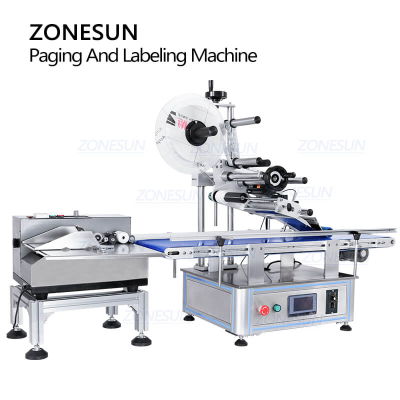 Pouch Bag Paging and Labeling Machine