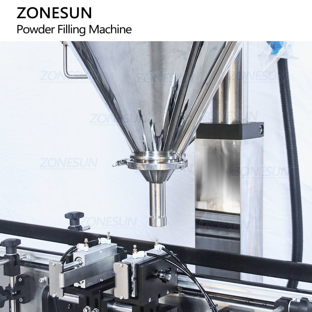 Filling Nozzle of Automatic Powder Filler With Feeder