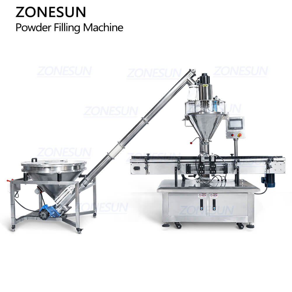 Automatic Powder Filler With Feeder For Milk Powder