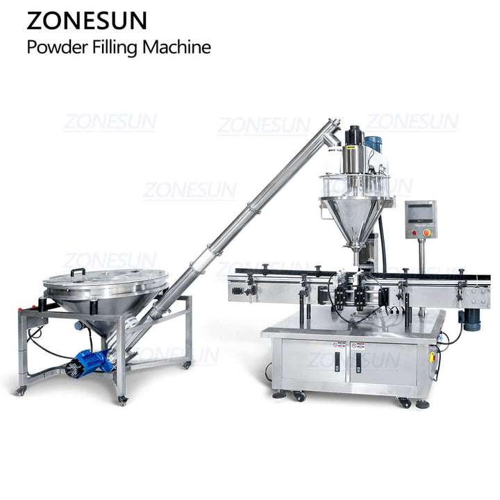 Automatic Powder Filler With Feeder For Spice Powder