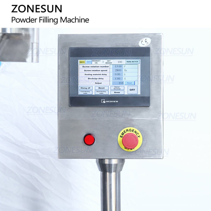 Control Panel of Automatic Powder Filler With Feeder