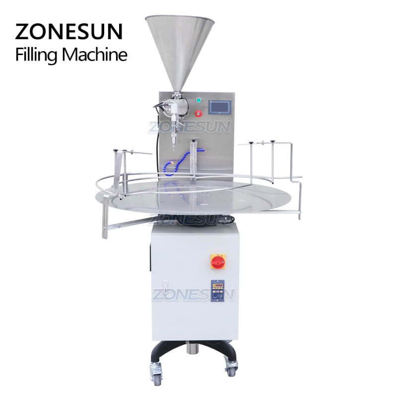 Rotor Pump Filling Machine With Turntable Machine