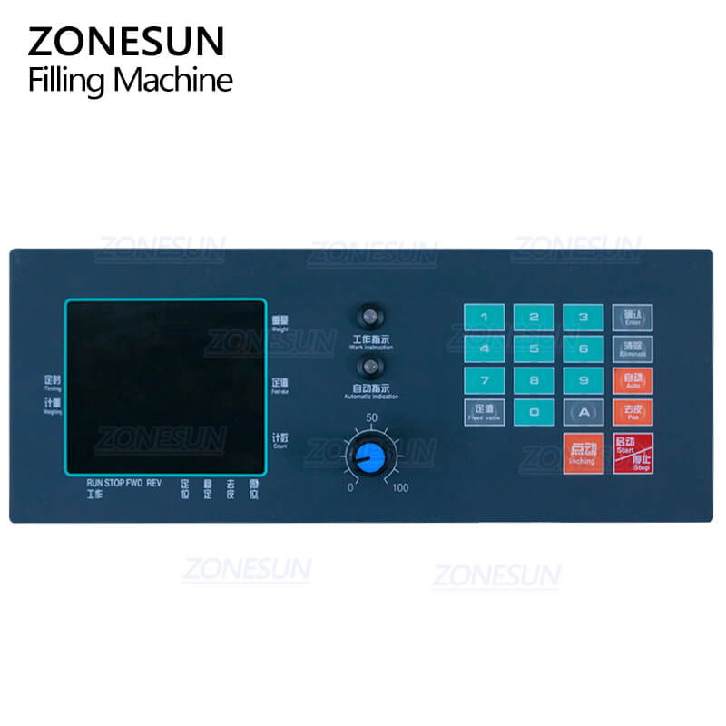 Control Panel of Rotor Pump Filling Machine