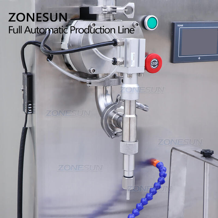 ZS-FAL180X9 Automatische Shampoo-Lotion Runde Flasche Handgel Ketchup-Paste Rotor Lobe Pumpe Füllung Verschließung Etikettiermaschine