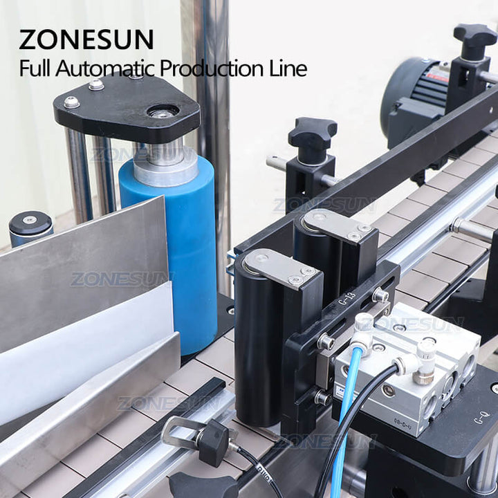 ZS-FAL180X9 Automatic Shampoo Lotion Round Bottle Hand Gel Ketchup Paste Rotor Pump Filling Capping Labeling Machine