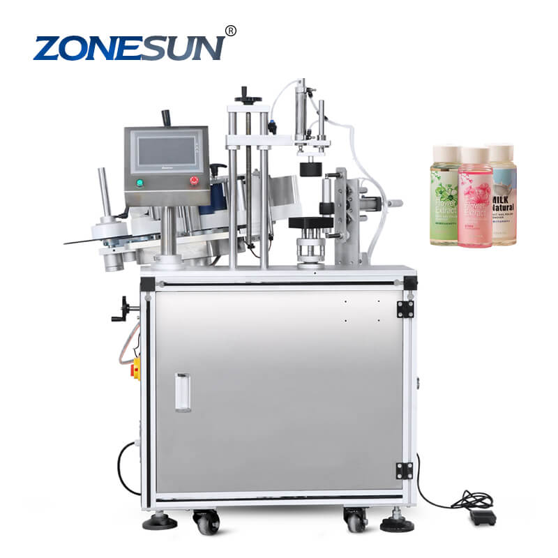 Semi-automatic Bottle Side Labeling Machine