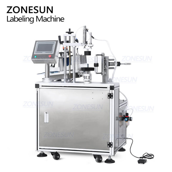 Square Bottle Side Labeling Machine