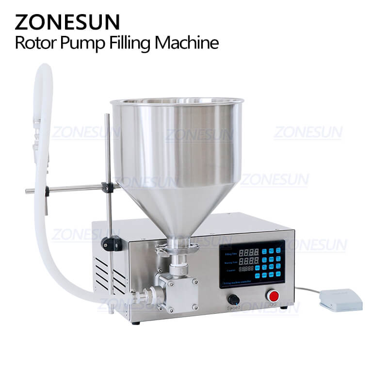 Semi-automatic Lobe Pump Filler For Body Lotion