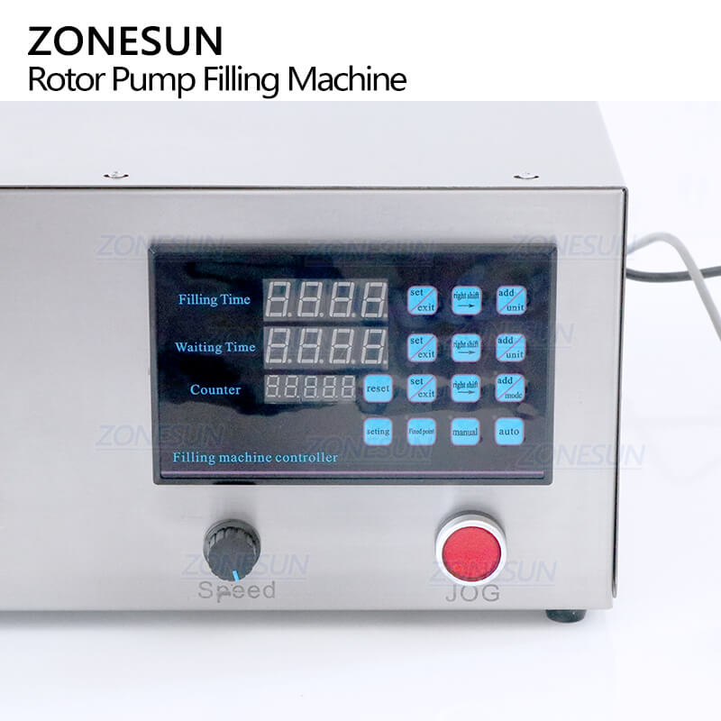 Control Panel of Semi-automatic Lobe Pump Filler For Honey