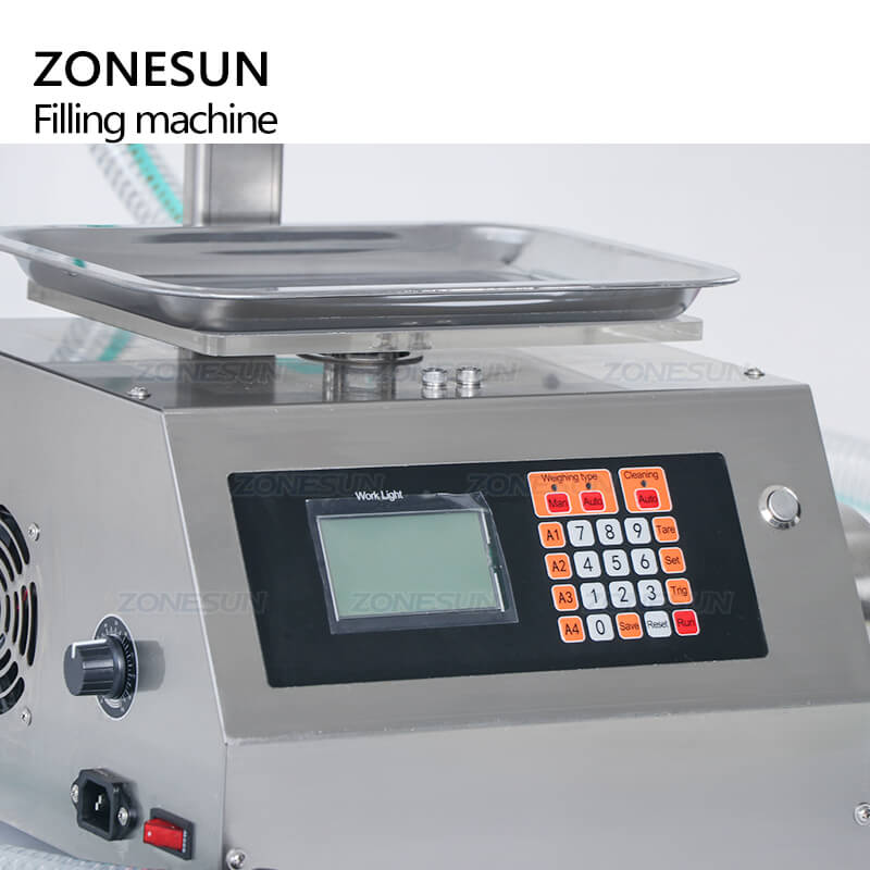 Operation Panel of Semi-automatic Paste Filling Weighing Machine