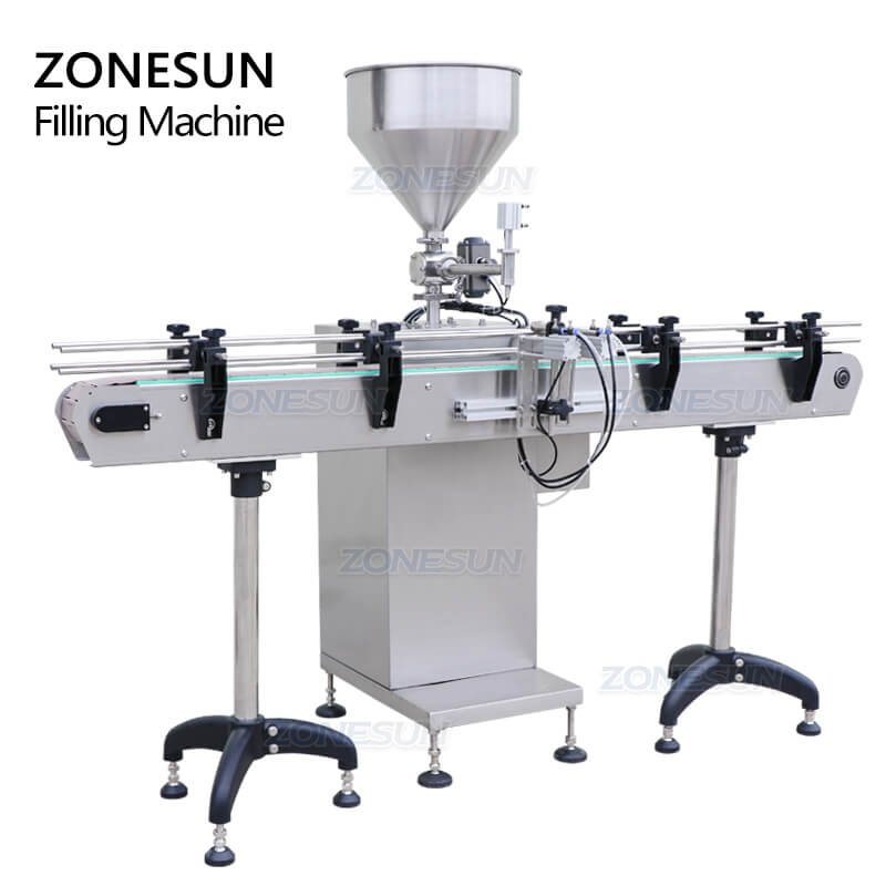 Servo Motor Filling Machine With Conveyor