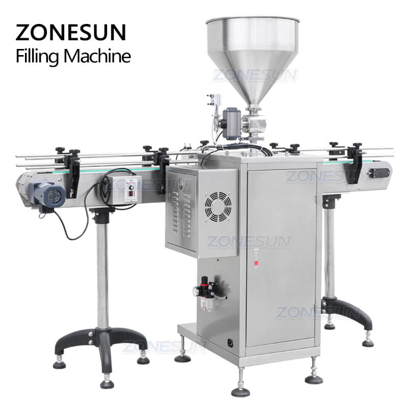 Servo Motor Filling Machine With Conveyor