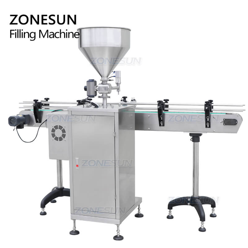 Servo Motor Filling Machine With Conveyor