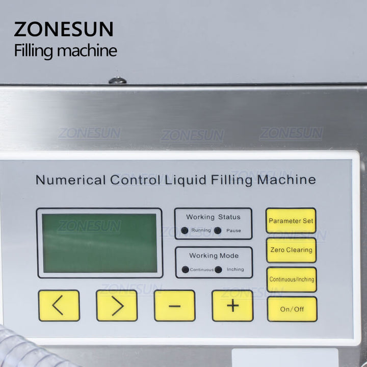 Control Panel of ZS-DP621W Diaphragm Pump Filling Weighing Machine