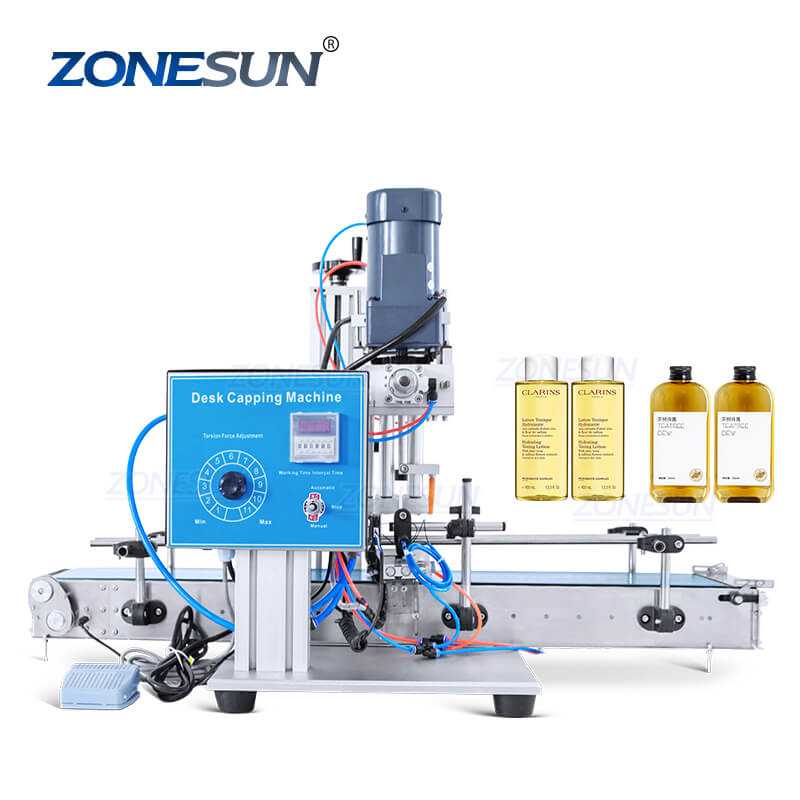 ZONESUN ZS-XG6100C Automatic Small Glass Dropper Bottle Capping Machin