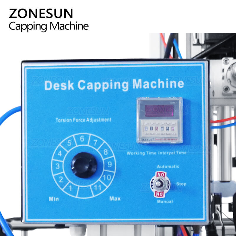 Control Panel of Essential Bottle Capping Machine