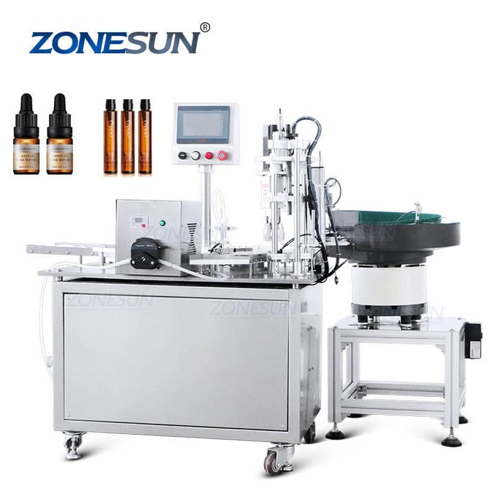 Small Bottle Filling Capping Machine With Sorter
