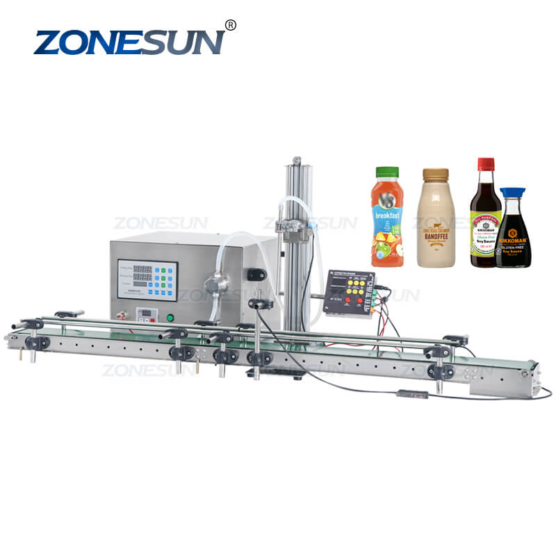 Small Bottle Filling Machine With Conveyor