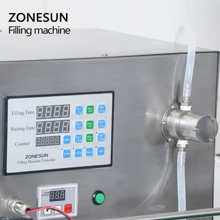 Magnetic Pump of Small Bottle Filling Machine With Conveyor