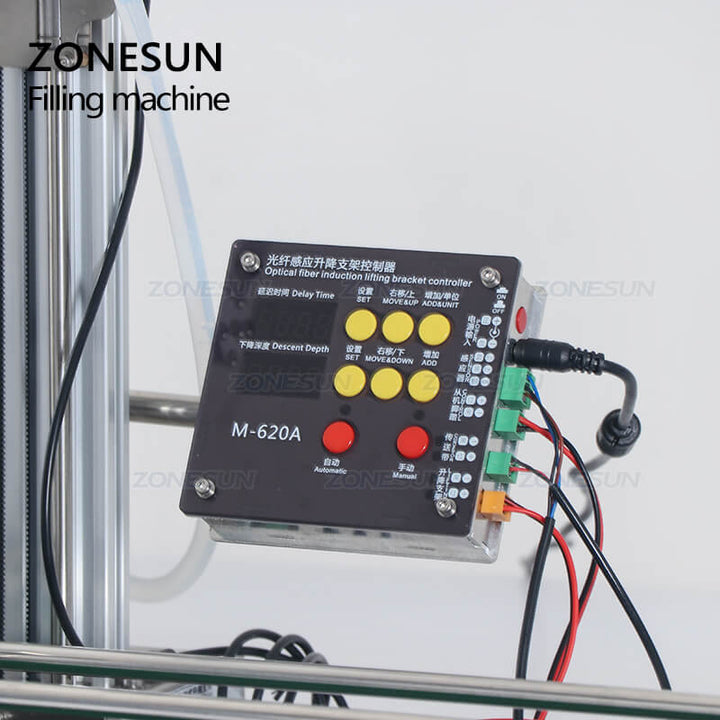 Control Panel of Small Bottle Filling Machine With Conveyor