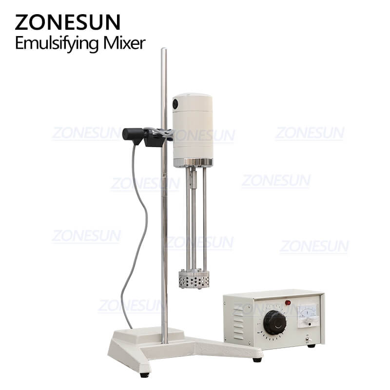 ZS-JC300 40L High Shear Cosmetic Cream Mixer Essential Oil Liquid Small Scale Lab Dispersion Emulsifying Homogenizer Mixer